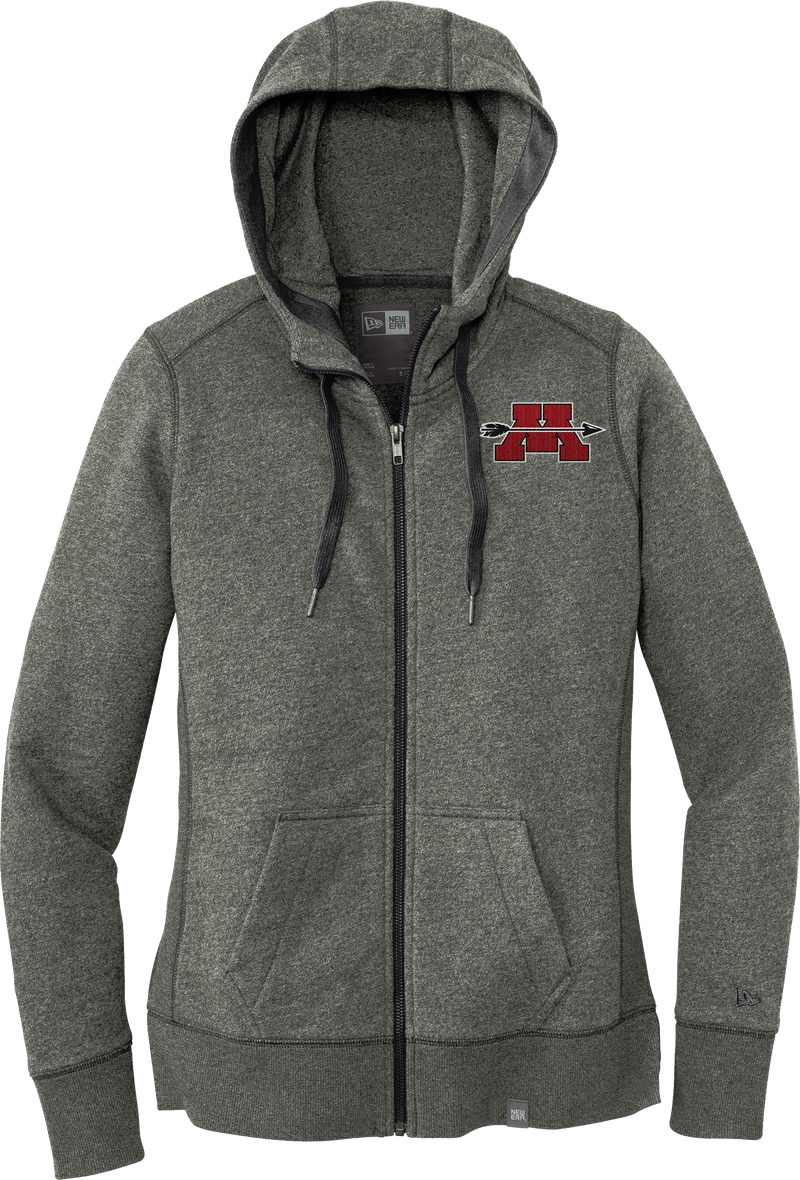 Mercer Arrows New Era Ladies French Terry Full-Zip Hoodie